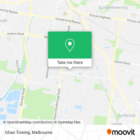 Ghan Towing map