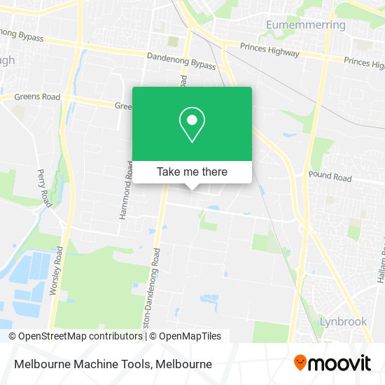 Mapa Melbourne Machine Tools