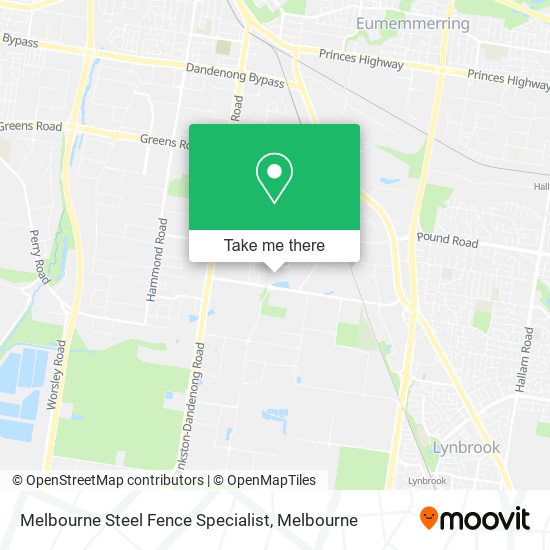 Melbourne Steel Fence Specialist map