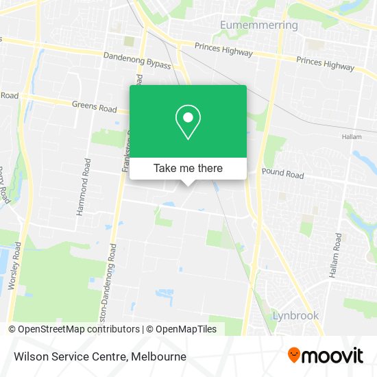 Wilson Service Centre map