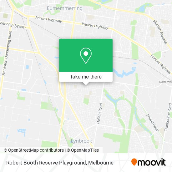 Robert Booth Reserve Playground map