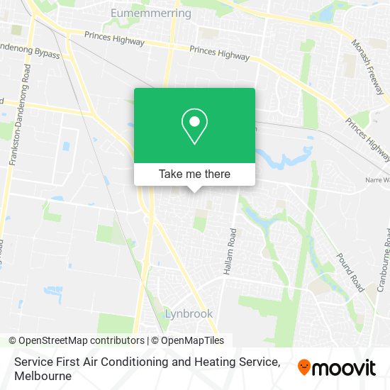 Mapa Service First Air Conditioning and Heating Service