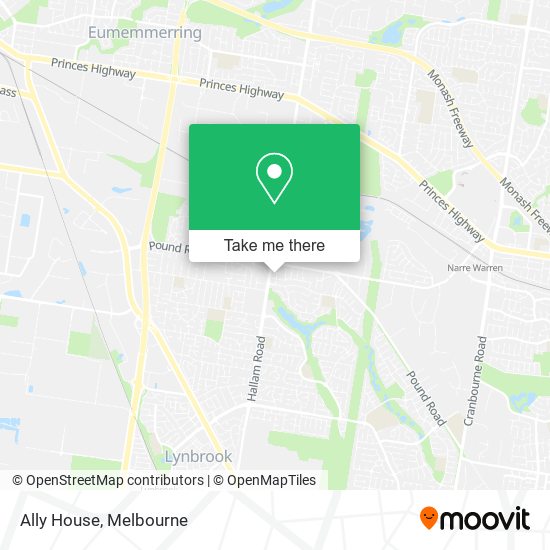 Ally House map
