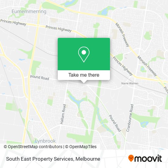 South East Property Services map