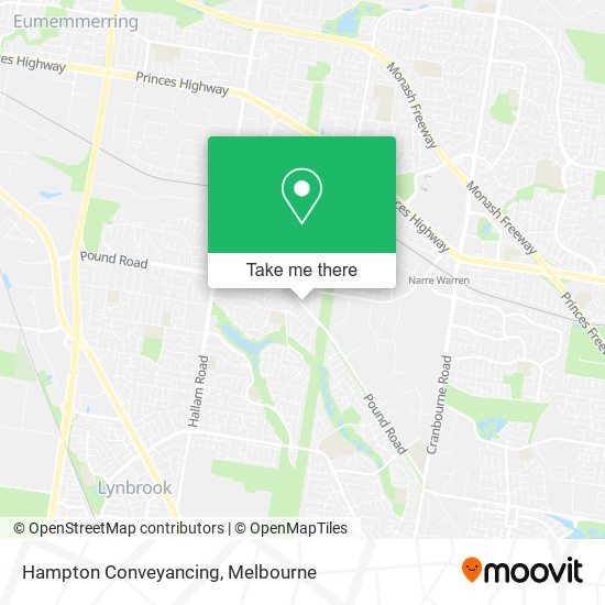 Hampton Conveyancing map