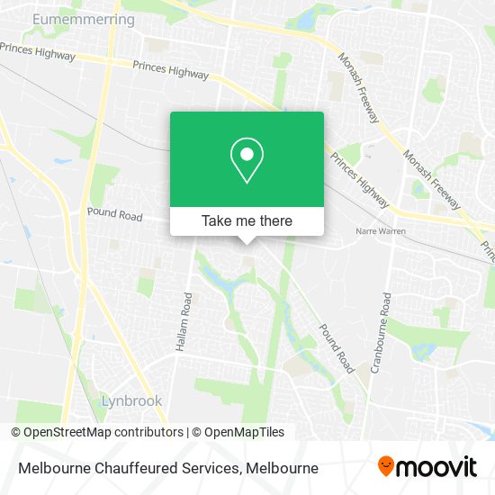 Melbourne Chauffeured Services map