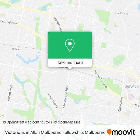 Victorious in Allah Melbourne Fellowship map