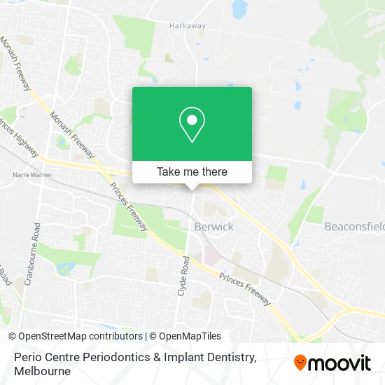 Mapa Perio Centre Periodontics & Implant Dentistry