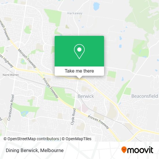 Dining Berwick map