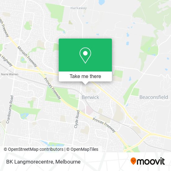 BK Langmorecentre map