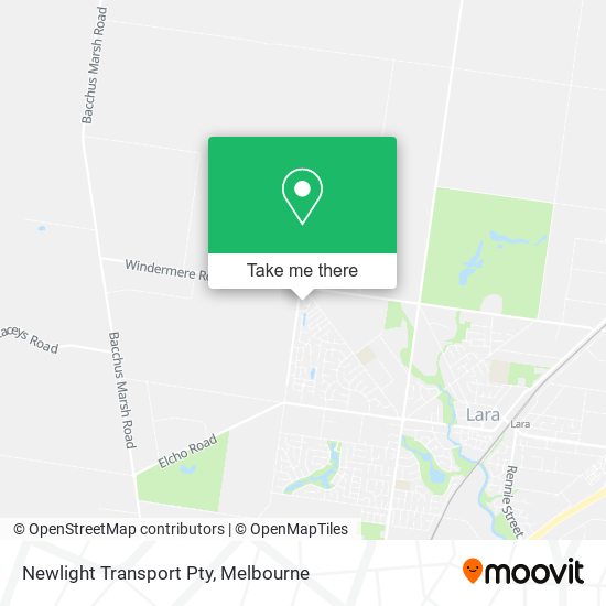 Newlight Transport Pty map