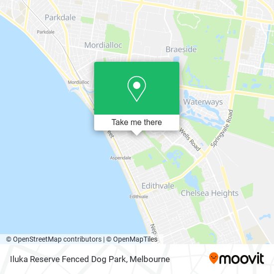 Iluka Reserve Fenced Dog Park map