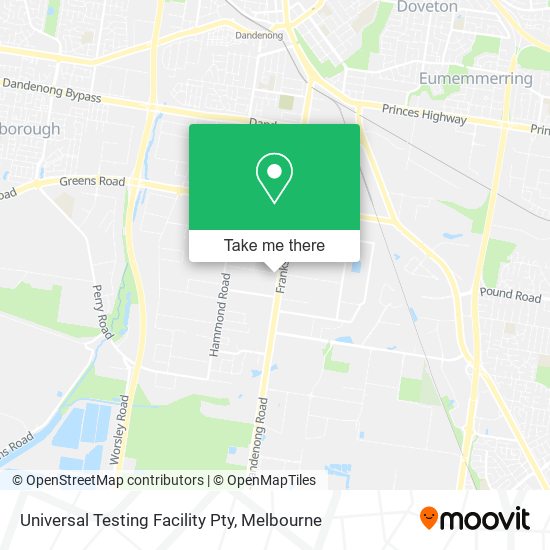 Universal Testing Facility Pty map