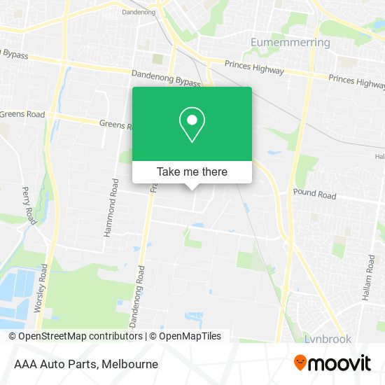 AAA Auto Parts map