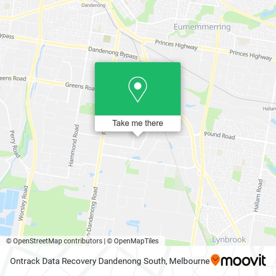 Ontrack Data Recovery Dandenong South map