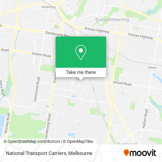 National Transport Carriers map