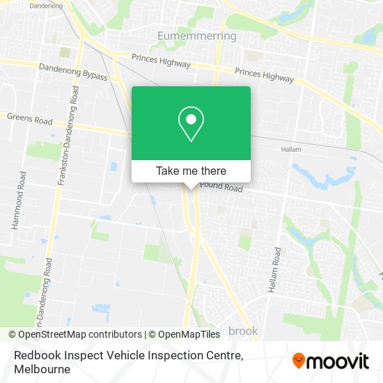 Mapa Redbook Inspect Vehicle Inspection Centre