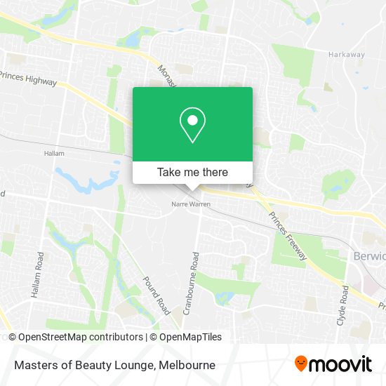 Masters of Beauty Lounge map