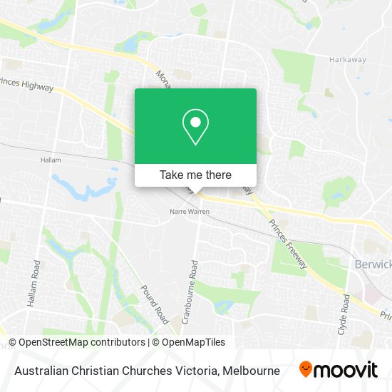 Australian Christian Churches Victoria map