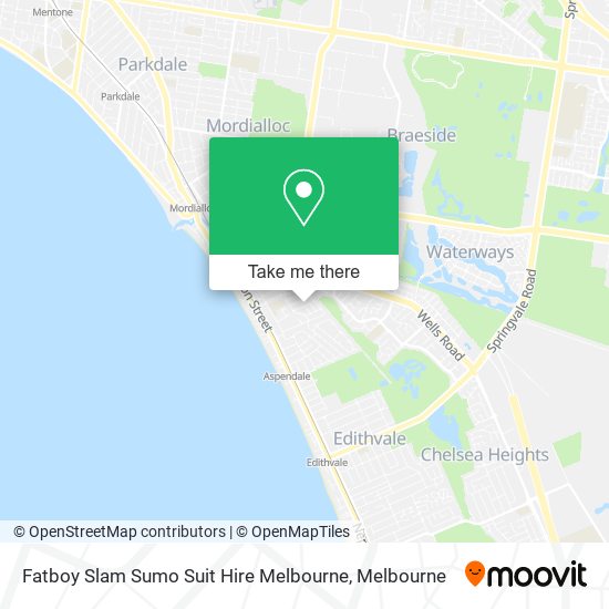 Fatboy Slam Sumo Suit Hire Melbourne map