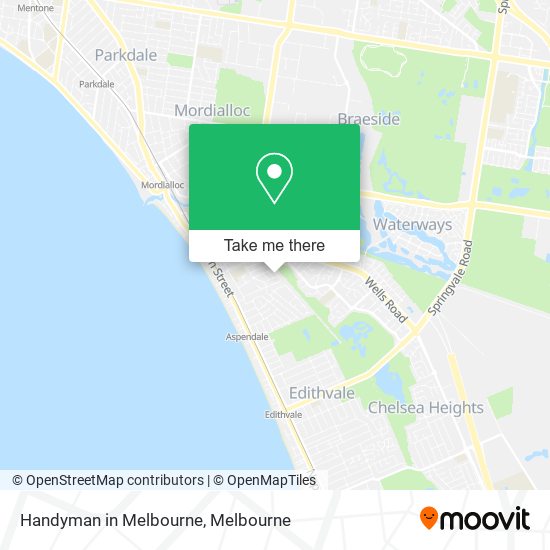 Handyman in Melbourne map