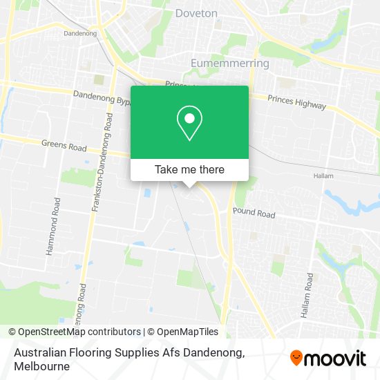 Australian Flooring Supplies Afs Dandenong map