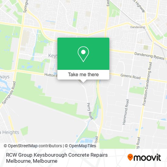 RCW Group Keysbourough Concrete Repairs Melbourne map