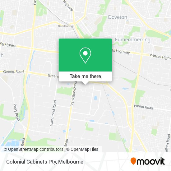 Colonial Cabinets Pty map
