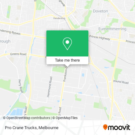 Pro Crane Trucks map