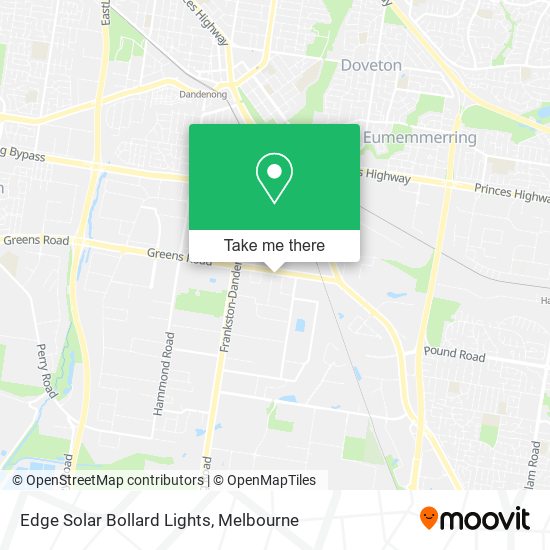 Edge Solar Bollard Lights map