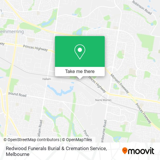 Redwood Funerals Burial & Cremation Service map