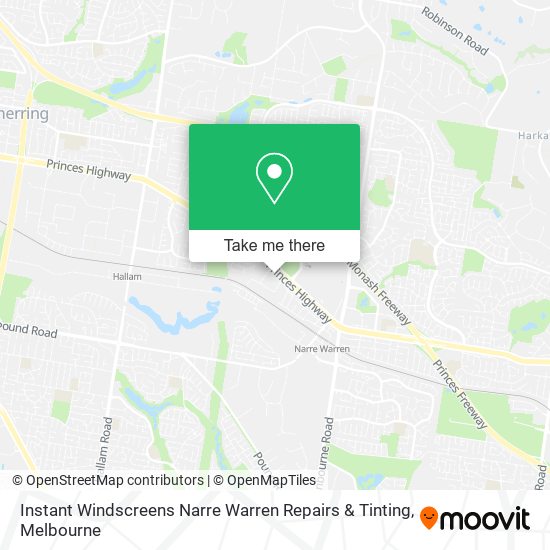 Mapa Instant Windscreens Narre Warren Repairs & Tinting