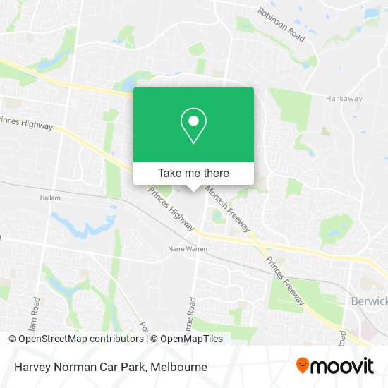 Harvey Norman Car Park map
