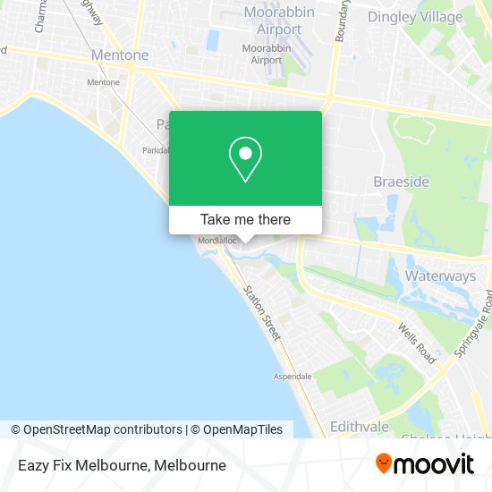 Eazy Fix Melbourne map