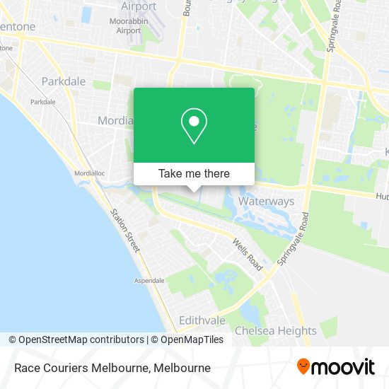 Race Couriers Melbourne map