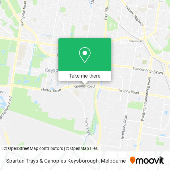 Spartan Trays & Canopies Keysborough map
