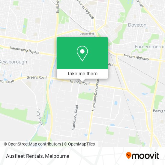 Ausfleet Rentals map