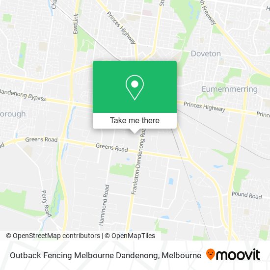 Outback Fencing Melbourne Dandenong map