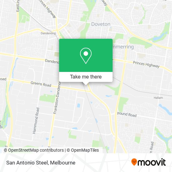 San Antonio Steel map