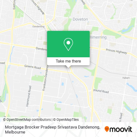 Mortgage Brocker Pradeep Srivastava Dandenong map