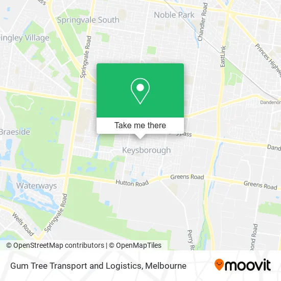 Gum Tree Transport and Logistics map