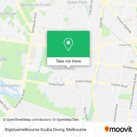 Bigbluemelbourne Scuba Diving map