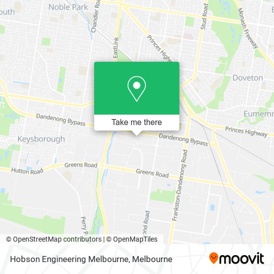Hobson Engineering Melbourne map