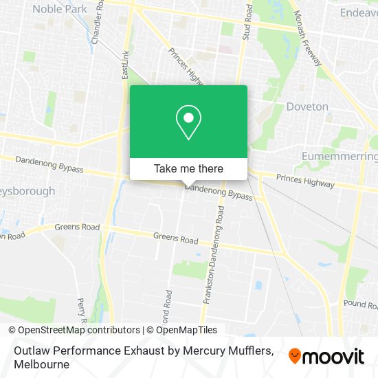 Outlaw Performance Exhaust by Mercury Mufflers map
