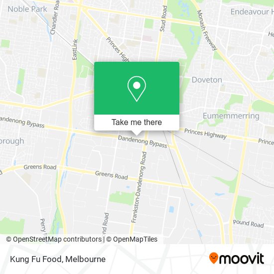 Kung Fu Food map