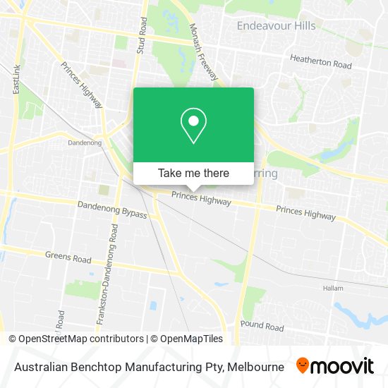 Australian Benchtop Manufacturing Pty map