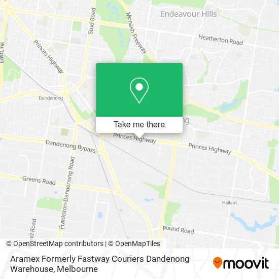 Mapa Aramex Formerly Fastway Couriers Dandenong Warehouse