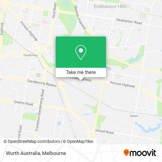 Wurth Australia map