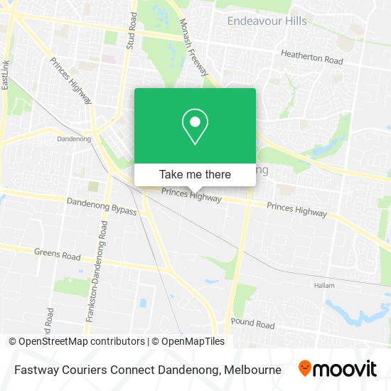 Fastway Couriers Connect Dandenong map