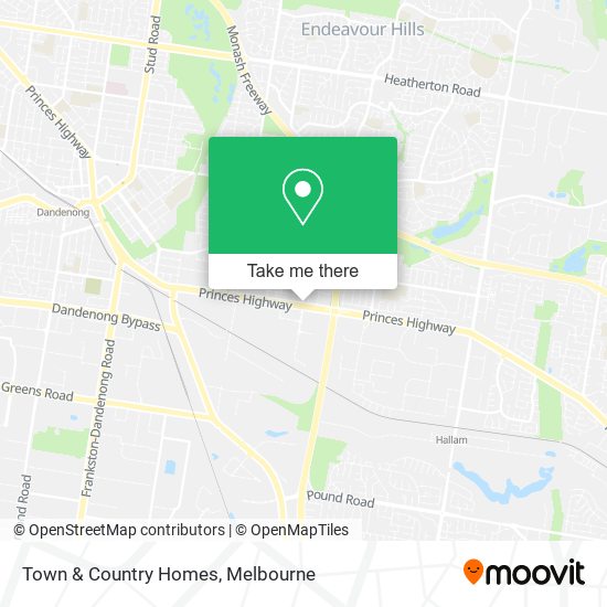 Town & Country Homes map